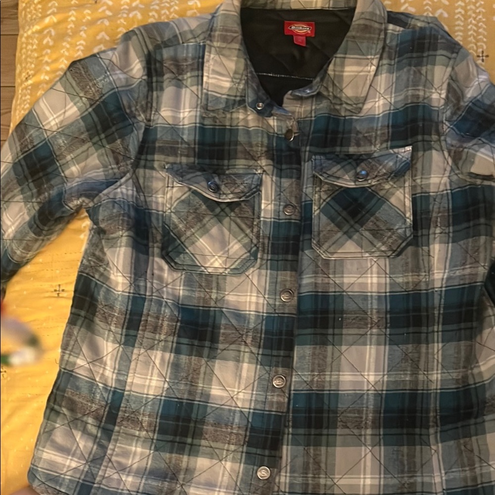 Dickies Blue/teal Plaid Shirt